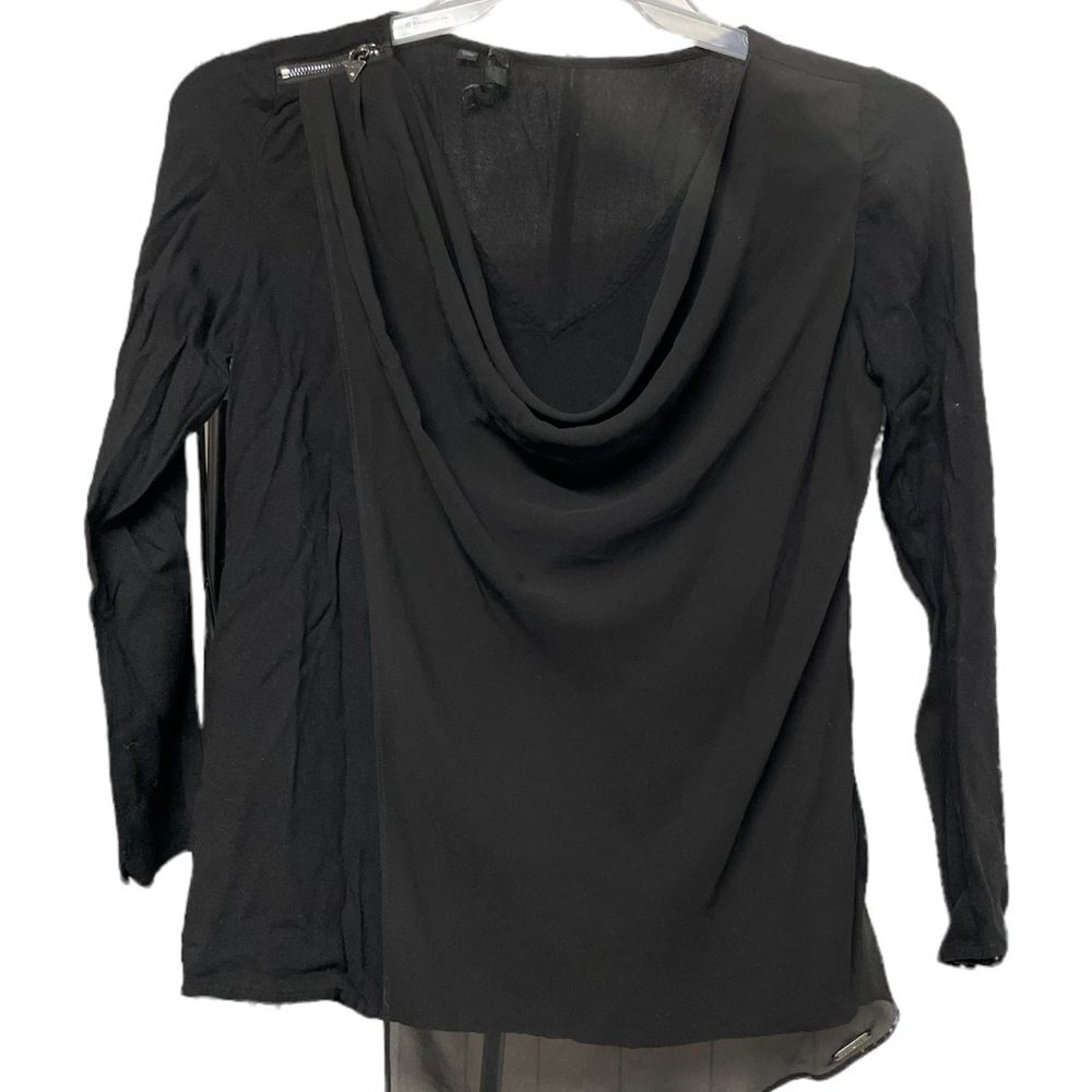 Guess Los Angeles Black Blouse Size Small